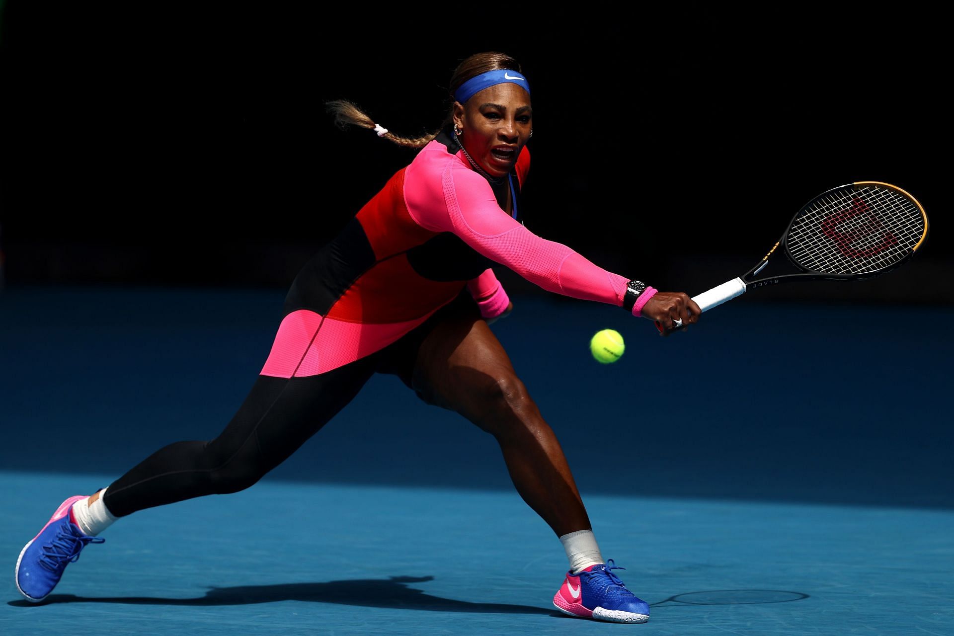 Serena Williams at the Australian Open 2021. (Photo: Getty)